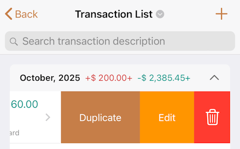 How to edit transaction